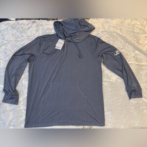 Ingear Light Blue Hooded Mesh Shirt